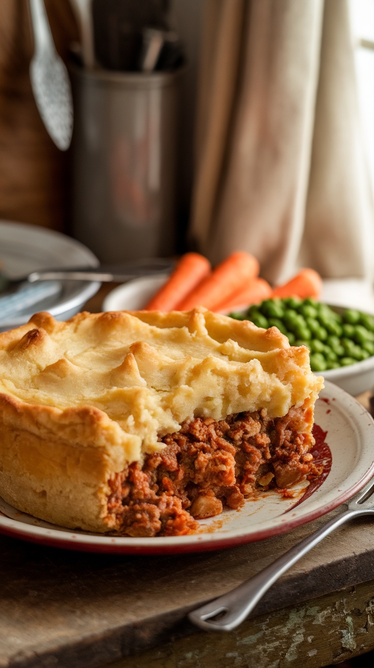 Comforting Homemade Shepherd A hearty homemade Shepherd
