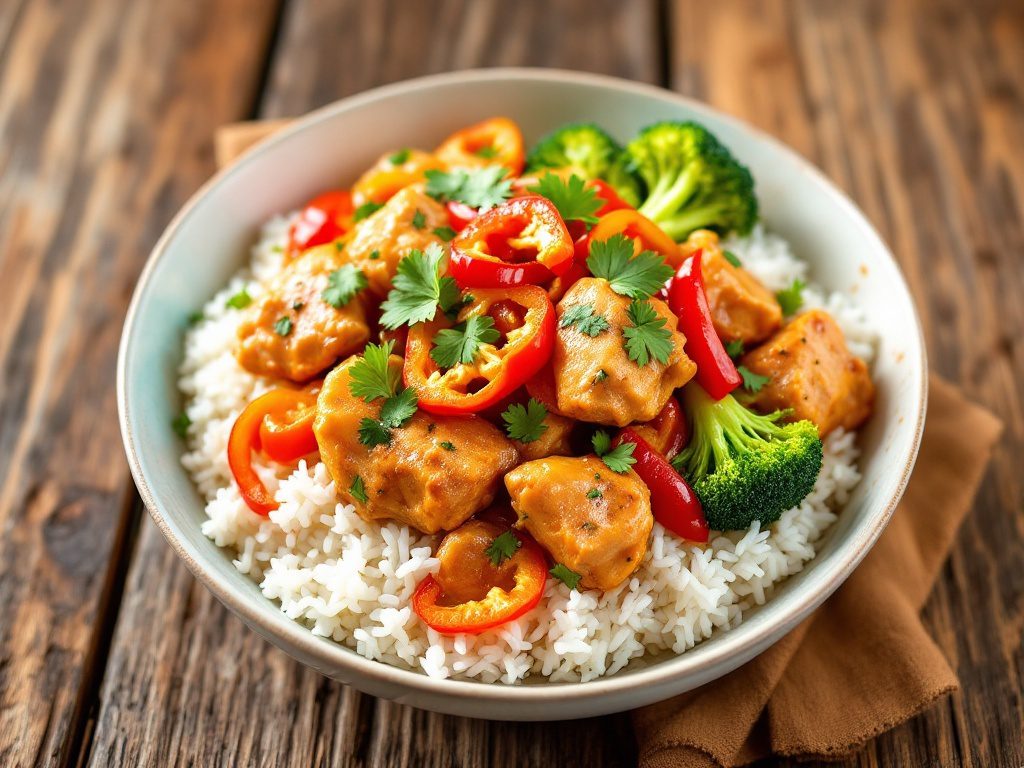Coconut Chicken Rice Bowl: A Healthy Delight