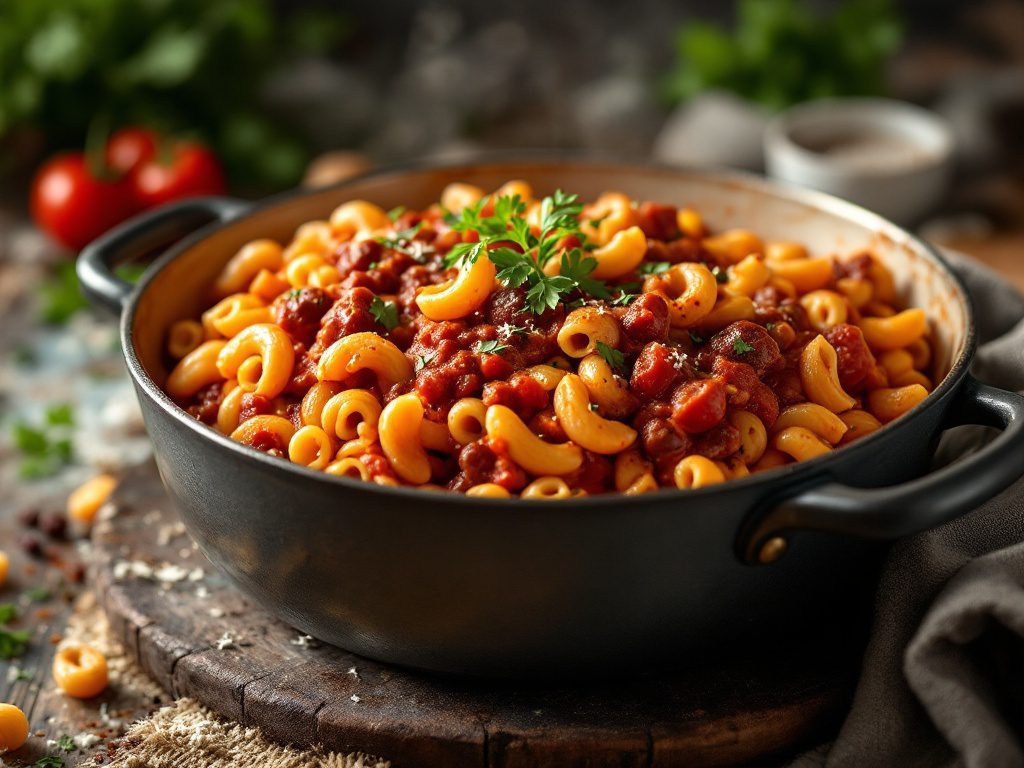 Hearty Chili Macaroni Delight