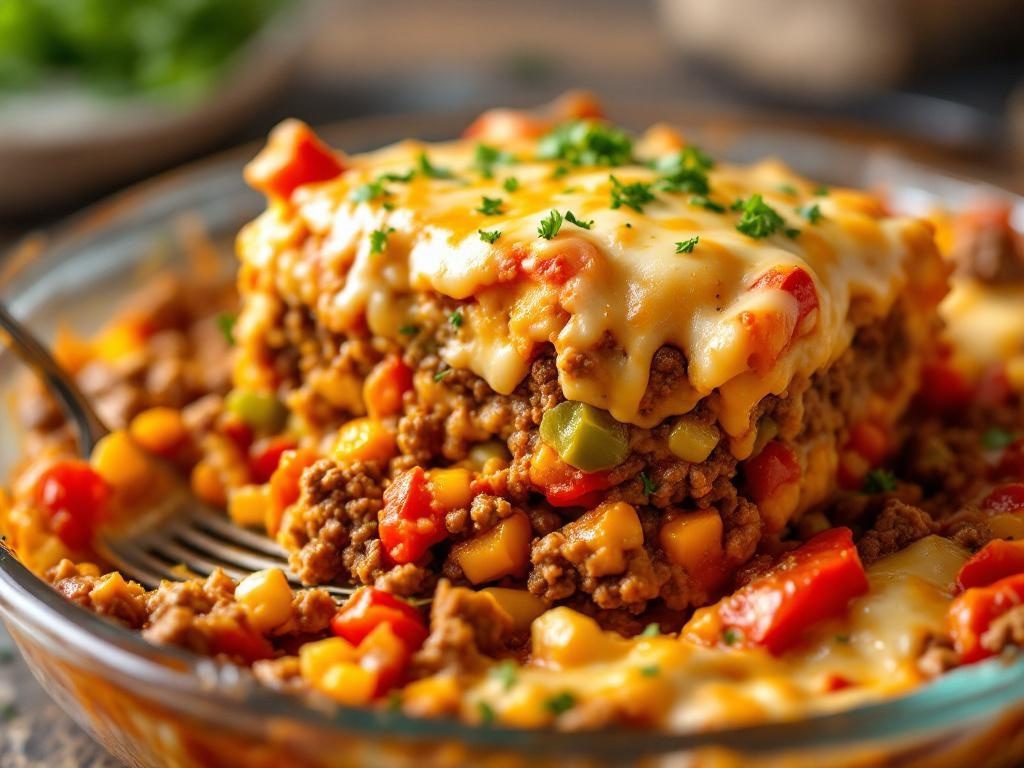 Hearty Stuffed Pepper Casserole Recipe